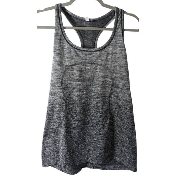 LULULEMON ATHLETICA Swiftly Tech Racerback Tank 'Black/White (Ombre)' Size 12 - Picture 6 of 10